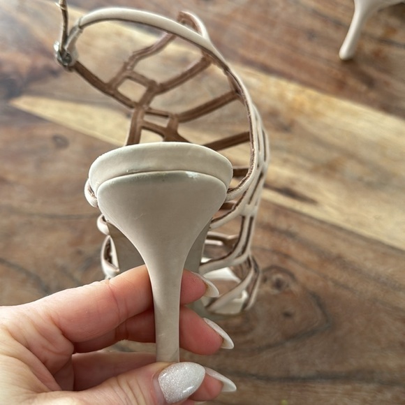 Steve Madden Nude Caged Heels - Picture 4 of 7